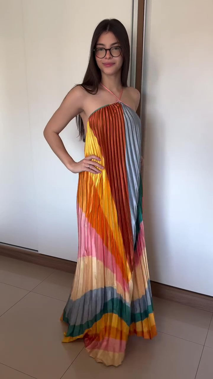 1046 | Vestido Aurora Plissê