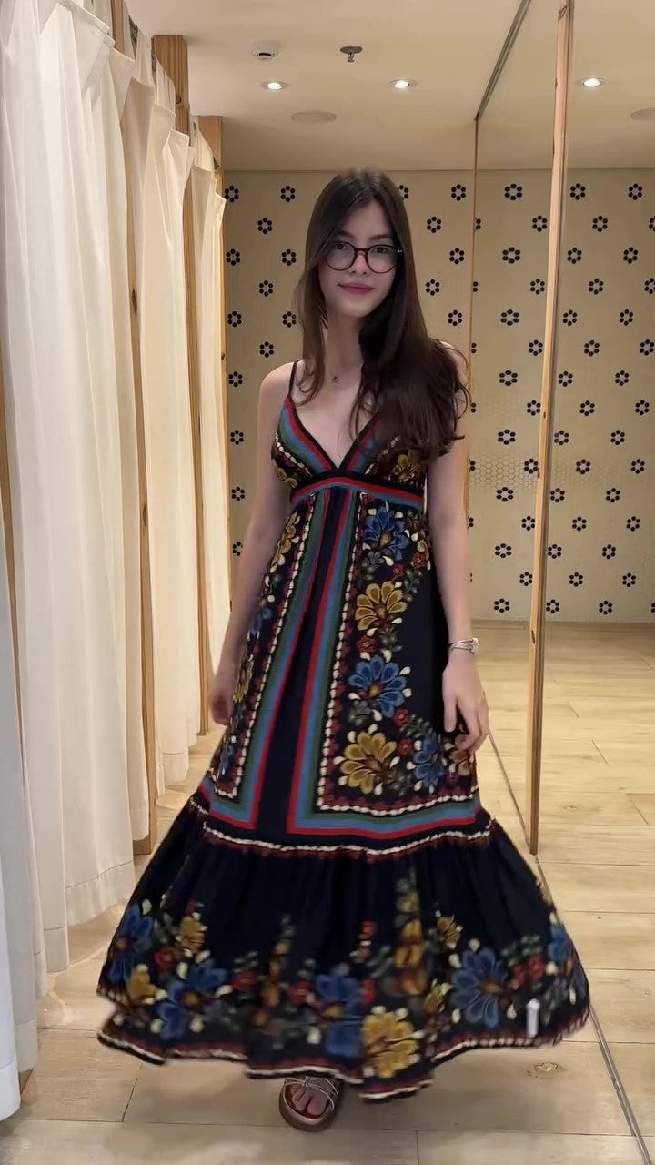 1052 | Vestido Noite Bordada